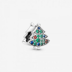 Christmas tree sterling silver charm wit - 790018C01