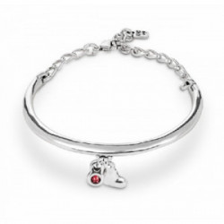 La pulsera Lovekey es un diseño único, protagonizado por un charm con cristal y un corazón. - PUL2209MTL0000U