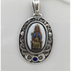 Medalla Plata Virgen del Templo 35mm - ME029-DEL TEMPLO