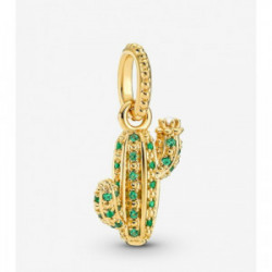 Cactus 14k gold-plated pendant with roya - 361687C01