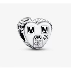 Heart house sterling silver charm - 792249C00