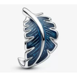 Feather sterling silver charm with trans - 792576C01