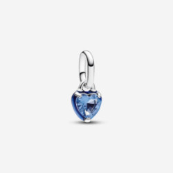 Heart sterling silver mini dangle with b - 793042C02