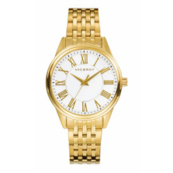 Reloj de mujer Grand 3 agujas de acero con IP dorado - 401072-03