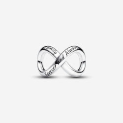 Infinity symbol sterling silver charm - 793243C00