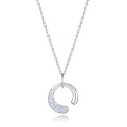 COLLAR PLATA DE LEY BA?O RODIO CIRC SRA  - 15117C000-30