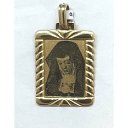 Placa oro 750 mls (18 K) Virgen de la Soledad - 3404