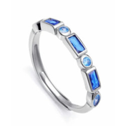 ANILLO PLATA DE LEY BA?O RODIO CIRC SRA  - 9121A015-33