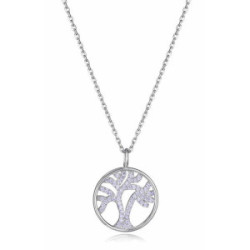 COLLAR PLATA DE LEY BA?O RODIO CIRC SRA  - 15124C000-30