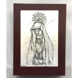 Joyero Virgen de la Soledad Zamora 10cm x15cm - 4909 JC