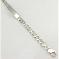 Pulsera Placa Plata de 1ªLey 925 mm - 5841-N