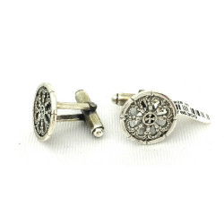 GEMELOS ROSETON PLATA 1º ELY - Z134