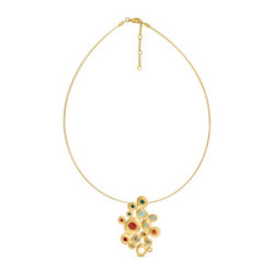 Collar Latón con baño de plata o oro - J3375CO060000