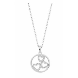 LOTUS SILVER COLLAR SRA.CORAZONES. - LP3593-1/1