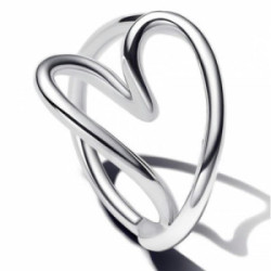 Heart sterling silver ring