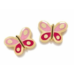 Pendientes mariposa bicoloe new bebé - 098NBED