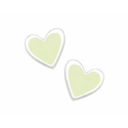 Pendientes superagatha pastel corazón apple green - 040SPA