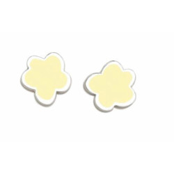 Pendientes superagatha pastel flor crema - 045SPA