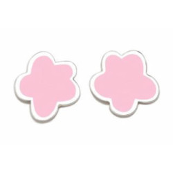 Pendientes superagatha pastel flor pink - 060SPA