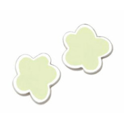 Pendientes superagatha pastel flor apple green - 080SPA