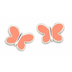 Pendientes superagatha pastel mariposa ligth coral - 095SPA