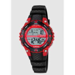 Reloj de niño Digital Crush de caucho negro - K5684/6