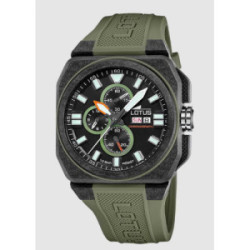 Reloj de hombre Chrono de caucho verde - 18976/1
