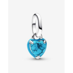 Charm MIni Colgante Corazón Color Turquesa