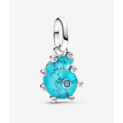Charm Colgante Caracola de Cristal de Murano Azul