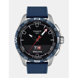 Smartwatch Eco-Drive Solar Têxtil - Azul - T1214204705106