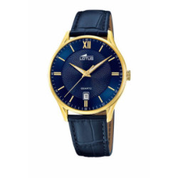 RELOJ LOTUS AZUL CORREA DE CUERO, HOMBRE - 18403/H
