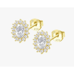 LOTUS SILVER PENDIENTE SRA.CZTA BLANCA - LP3459-4/7