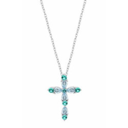 LOTUS SILVER COLLAR CRUZ.CZ.VERDE - LP3915-1/2