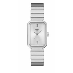 Reloj Tissot esfera plateada y pulsera de acero inoxidable - T1601101103300