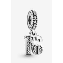 Charm colgante en plata de ley 16 Años de Amor