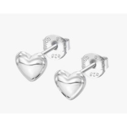 LOTUS SILVER PENDIENTE CORAZON LISO - LP3897-4/1