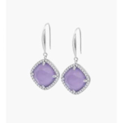 LOTUS SILVER PENDIENTE LILA. - LP3921-4/4