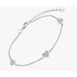 LOTUS SILVER PULSERA CORAZONES - LP3586-2/1