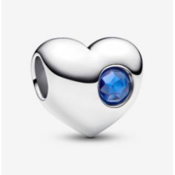 Charm Grabable Corazón Gema Azul - 794161C09