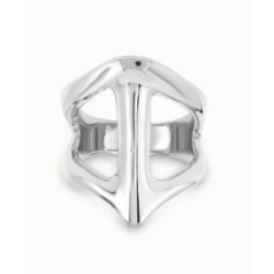 Anillo bañado en plata de ley con forma de mantarraya - ANI0846MTL00015