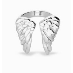 Anillo bañado en plata de ley con forma de alas - ANI0857MTL00015