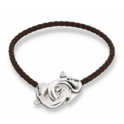 Pulsera UNOde50 cuero camel - PUL2574MARMTL0M