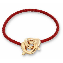 Pulsera UNOde50 cuero roo - PUL2574ROJORO0M