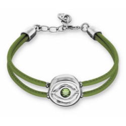 Pulsera UNOde50 cuero verde - PUL2601VRDMTL0M