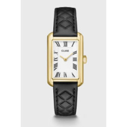 Belisenna Watch Leather, Black Quilted, Gold Colour - CW15005