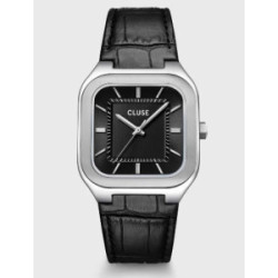 Quadrus Leather, Black, Silver Colour - CW25703