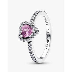 Anillo Corazón Elevado Lila