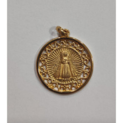 Medalla Virgen de la Esperanza plata chapada - 0210633-20MM-2-12-2M