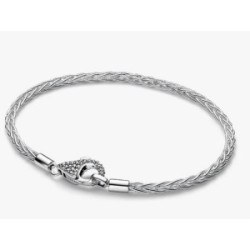 Pulsera Moments Cadena de Espiga con Cierre en Pavé
